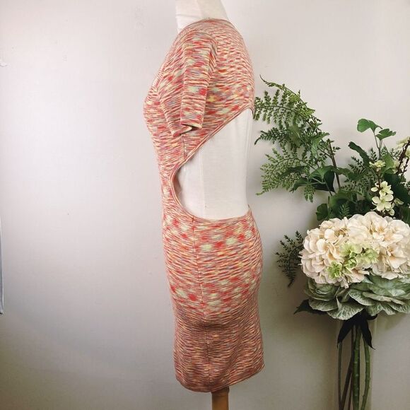 COTTON CANDY LA dress | Space dye orange green yellow | cut-out | mini | size me - Picture 4 of 9